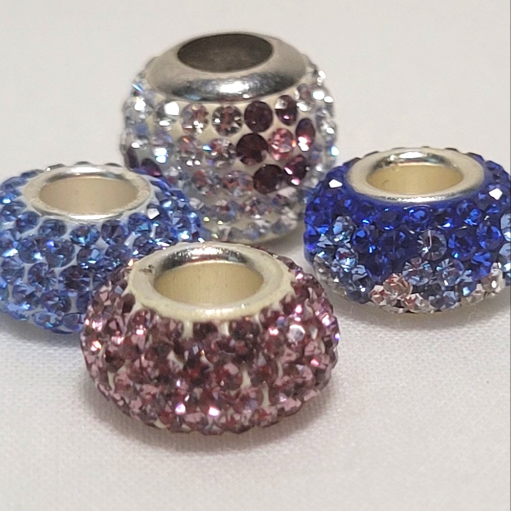 ❤ BUNDLES IBB STERLING SILVER 925CN  GLASS CHARM